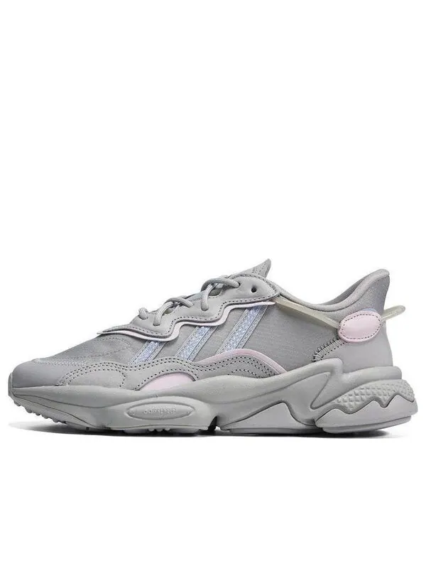 Кроссовки оригиналы ozweego Adidas — изображение 1 из 4, серый/розовый/синий