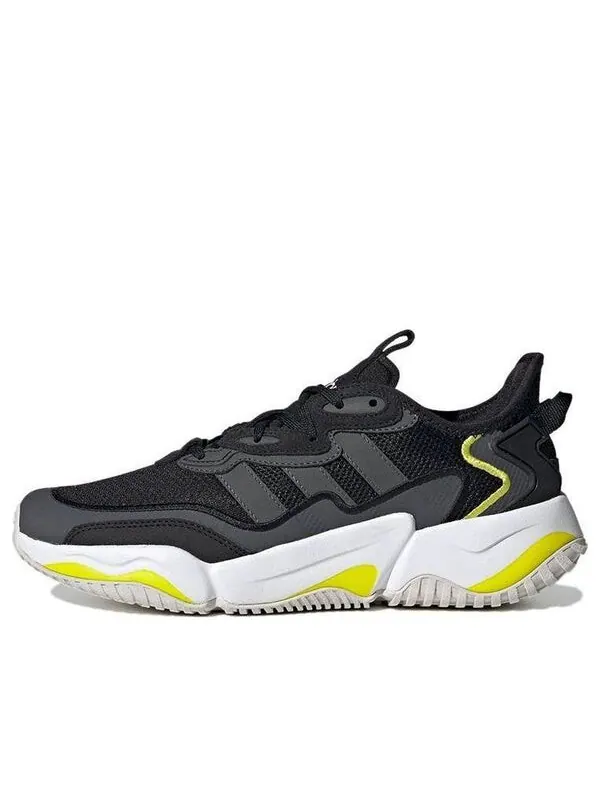 Кроссовки нитрозаряд Adidas — изображение 1 из 4, черный/белый/желтый