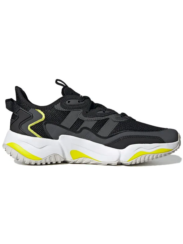 Кроссовки нитрозаряд Adidas — изображение 2 из 4, черный/белый/желтый