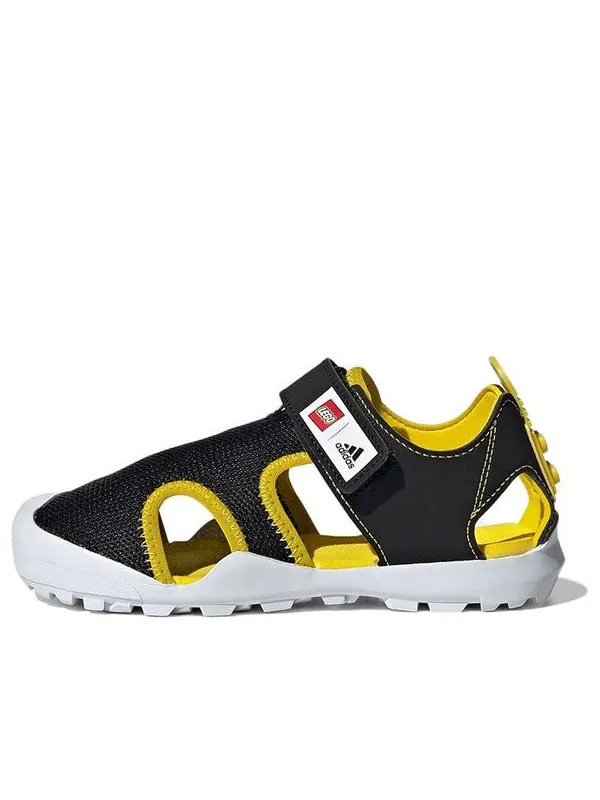 Сандалии lego x captain toey j 'black yellow' Adidas — изображение 1 из 4, черный/желтый