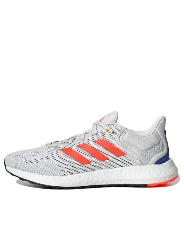 Кроссовки pureboost 21 Adidas — изображение 1 из 4, серый/красный