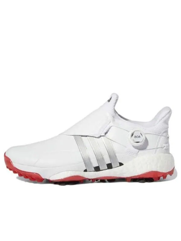 Кроссовки tour 360 22 boa golf 'white silver metallic' Adidas — изображение 1 из 4, белый/красный