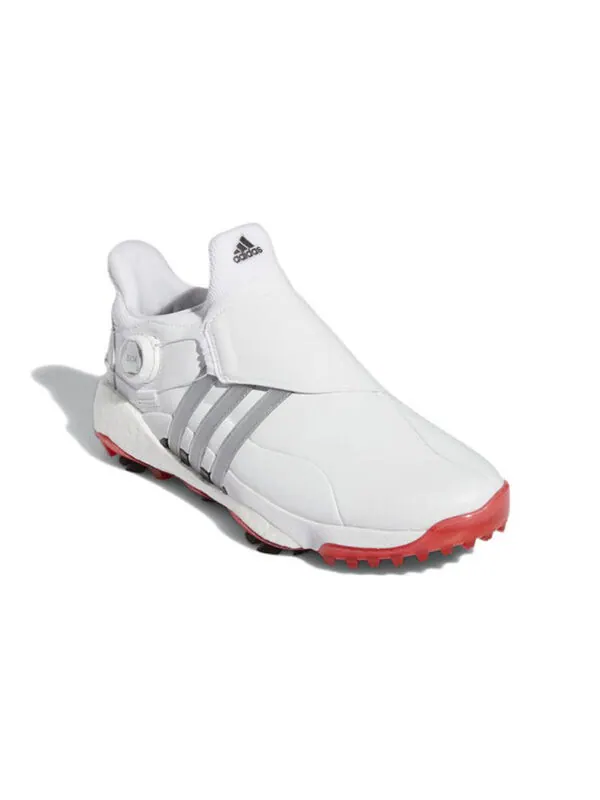 Кроссовки tour 360 22 boa golf 'white silver metallic' Adidas — изображение 3 из 4, белый/красный