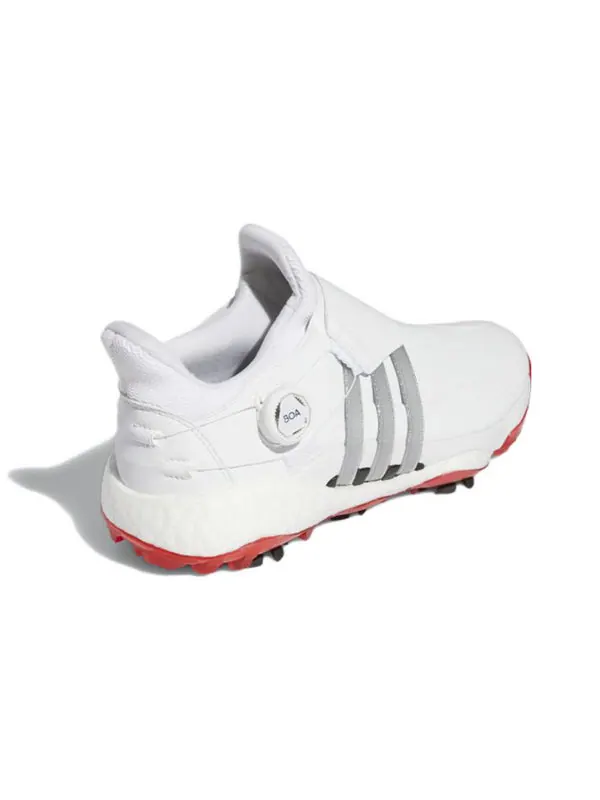 Кроссовки tour 360 22 boa golf 'white silver metallic' Adidas — изображение 4 из 4, белый/красный