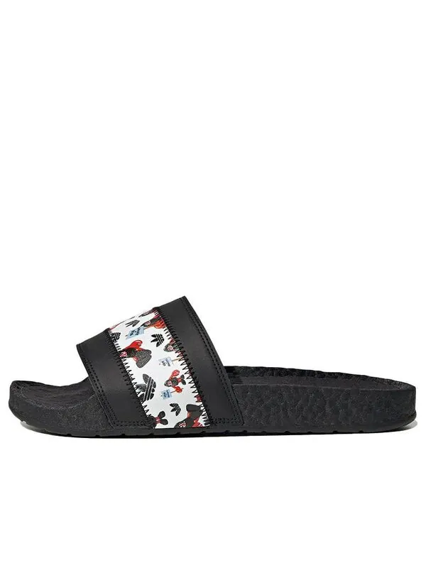 Тапочки philip colbert x adilette boost 'save the lobster' Adidas — изображение 1 из 4, черный