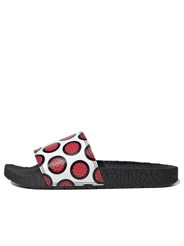Тапочки adilette boost slide 'pop art' Adidas — изображение 1 из 4, белый/красный