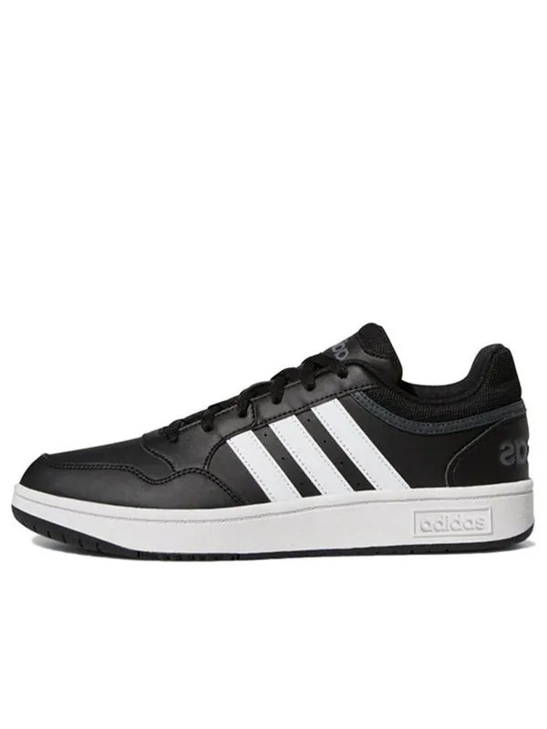 Кроссовки hoops 3.0 low 'core black grey' Adidas — изображение 1 из 4, черный