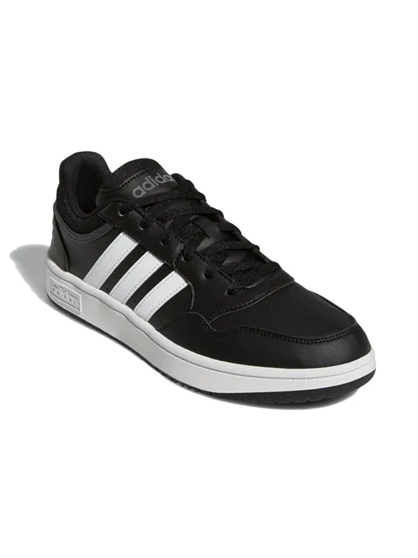 Кроссовки hoops 3.0 low 'core black grey' Adidas — изображение 4 из 4, черный