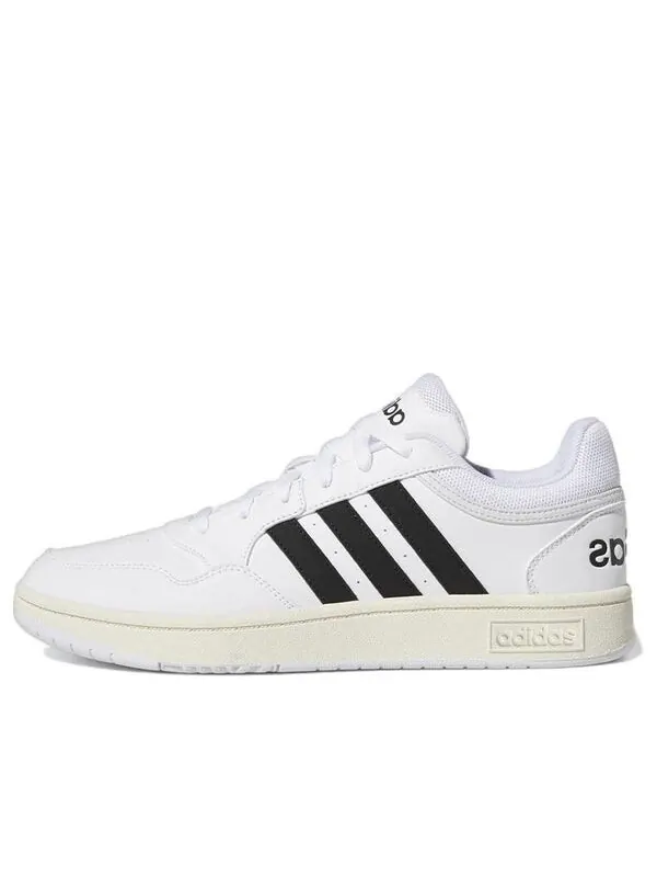 Кроссовки hoops 3.0 низкие классические винтажные туфли Adidas — изображение 1 из 4, белый/черный/белый