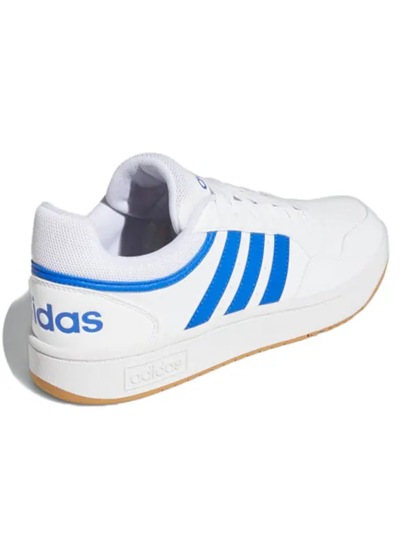 Кроссовки hoops 3.0 низкие классические винтажные туфли Adidas — изображение 4 из 4, белый/синий