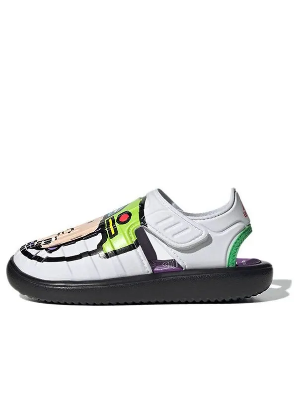 Сандалии (PS) adidas Water Sandals x Disney 'White Black Green' — изображение 1 из 4, белый/черный/зеленый