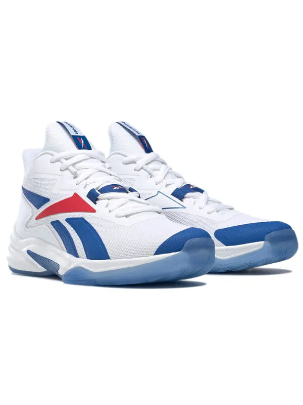 Кроссовки more buckets 'white vector blue red' Reebok — изображение 3 из 4, белый/синий