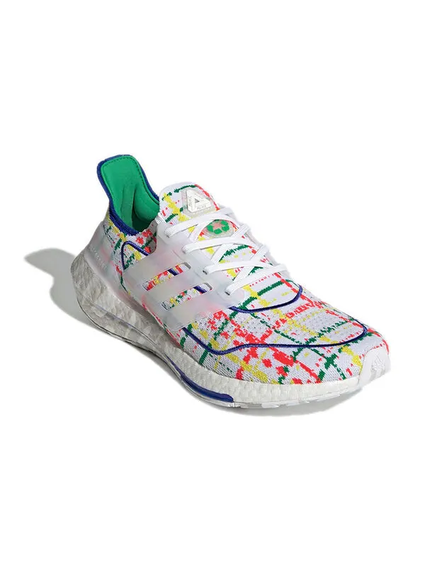 Кроссовки palace x ultraboost 21 Adidas — изображение 3 из 4, белый/зеленый/красный