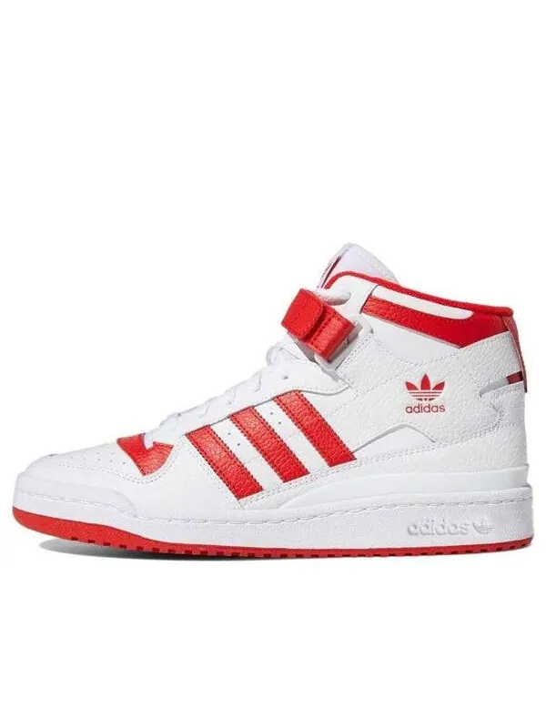 Кроссовки форум середина Adidas — изображение 1 из 4, белый/красный