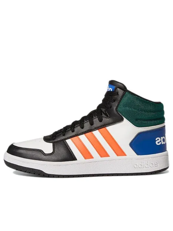 Кроссовки баскетбольные hoops 2.0 mid Adidas — изображение 1 из 4, белый/мульти