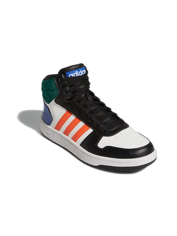 Кроссовки баскетбольные hoops 2.0 mid Adidas — изображение 3 из 4, белый/мульти
