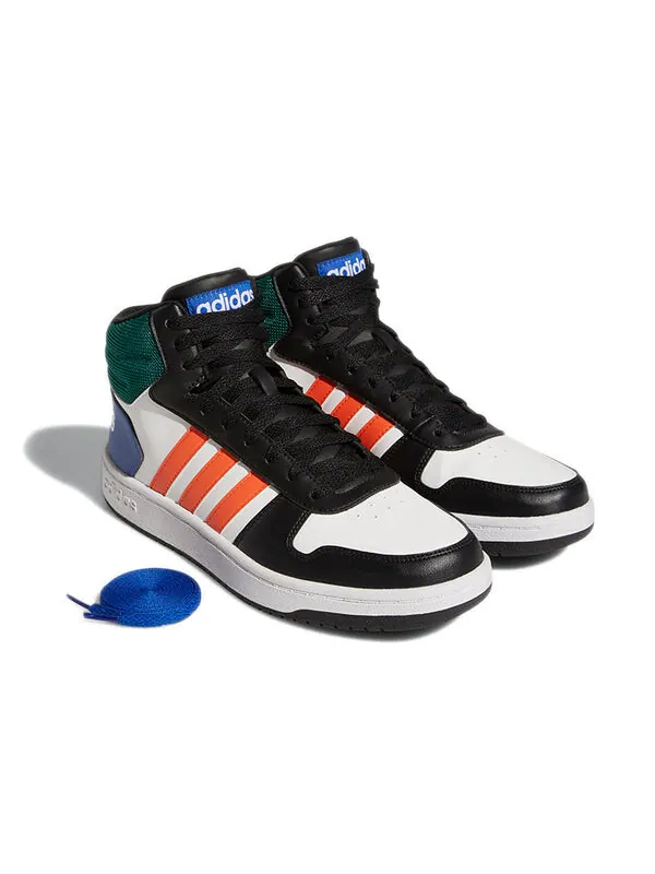 Кроссовки баскетбольные hoops 2.0 mid Adidas — изображение 4 из 4, белый/мульти