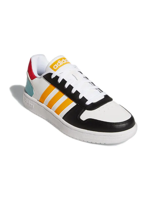 Кроссовки neo hoops 2.0 Adidas — изображение 3 из 4, белый/черный/желтый