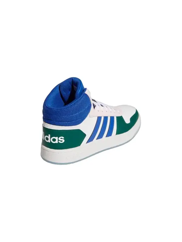 Кроссовки neo hoops 2.0 средние кроссовки Adidas — изображение 3 из 4, белый/синий/зеленый