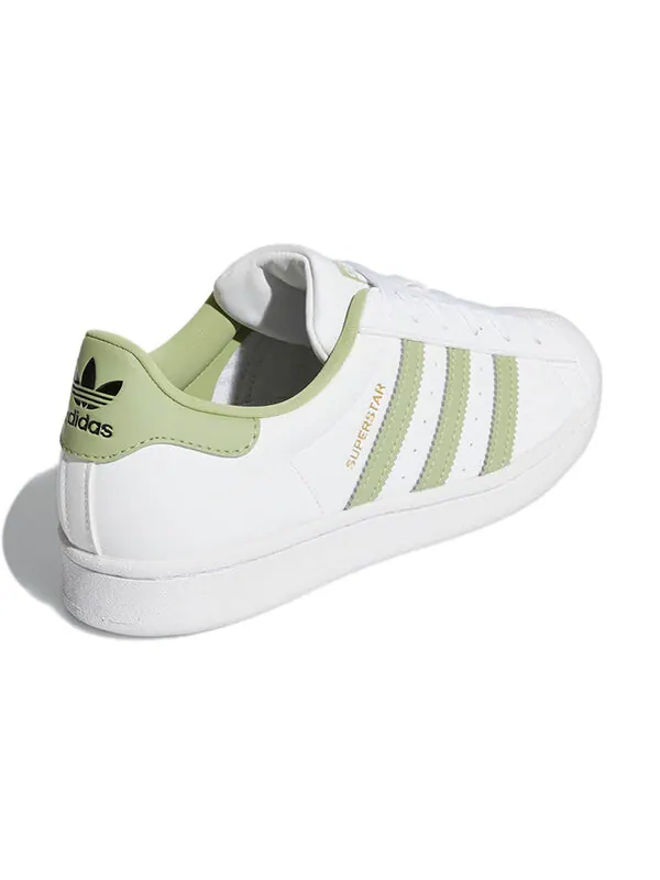 Кроссовки суперзвезда Adidas — изображение 4 из 4, белый/зеленый