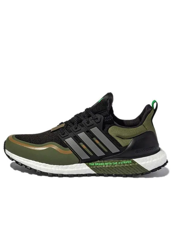 Кроссовки ultra boost atr cozy износостойкие Adidas — изображение 1 из 4, черный/зеленый/белый