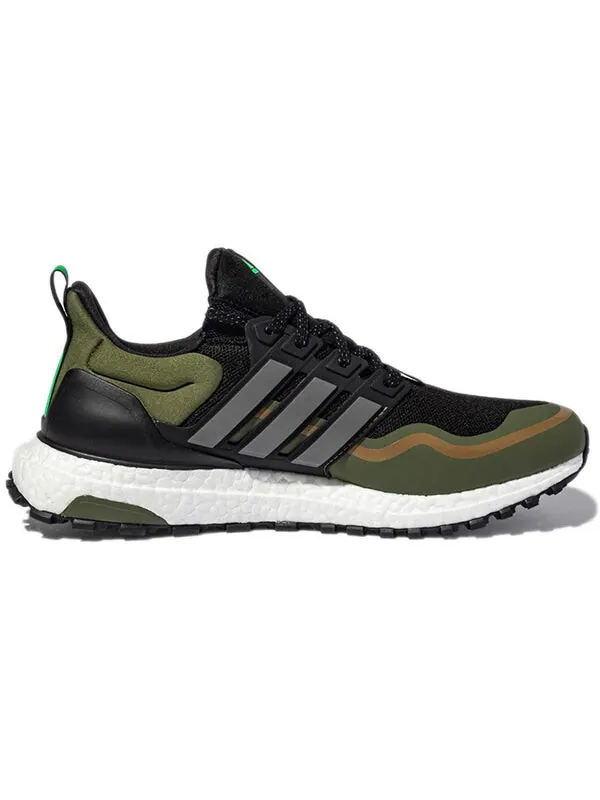 Кроссовки ultra boost atr cozy износостойкие Adidas — изображение 2 из 4, черный/зеленый/белый