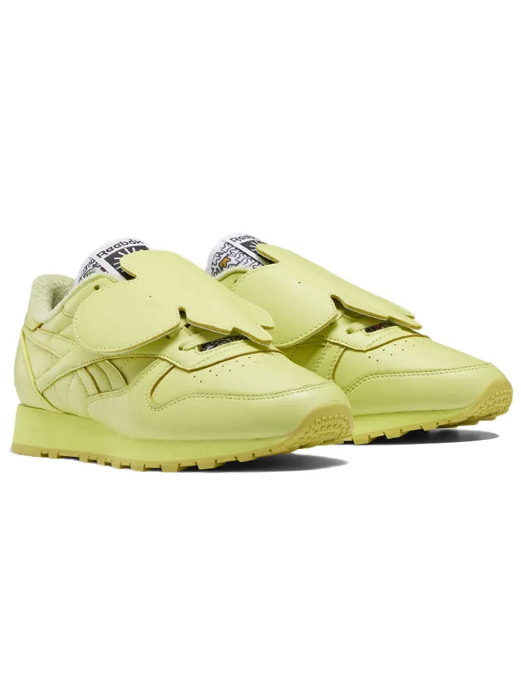 Беговые кроссовки Reebok Eames Office x Classic Leather 'Eames Elephant - Cool Aloe' — изображение 3 из 5, черный