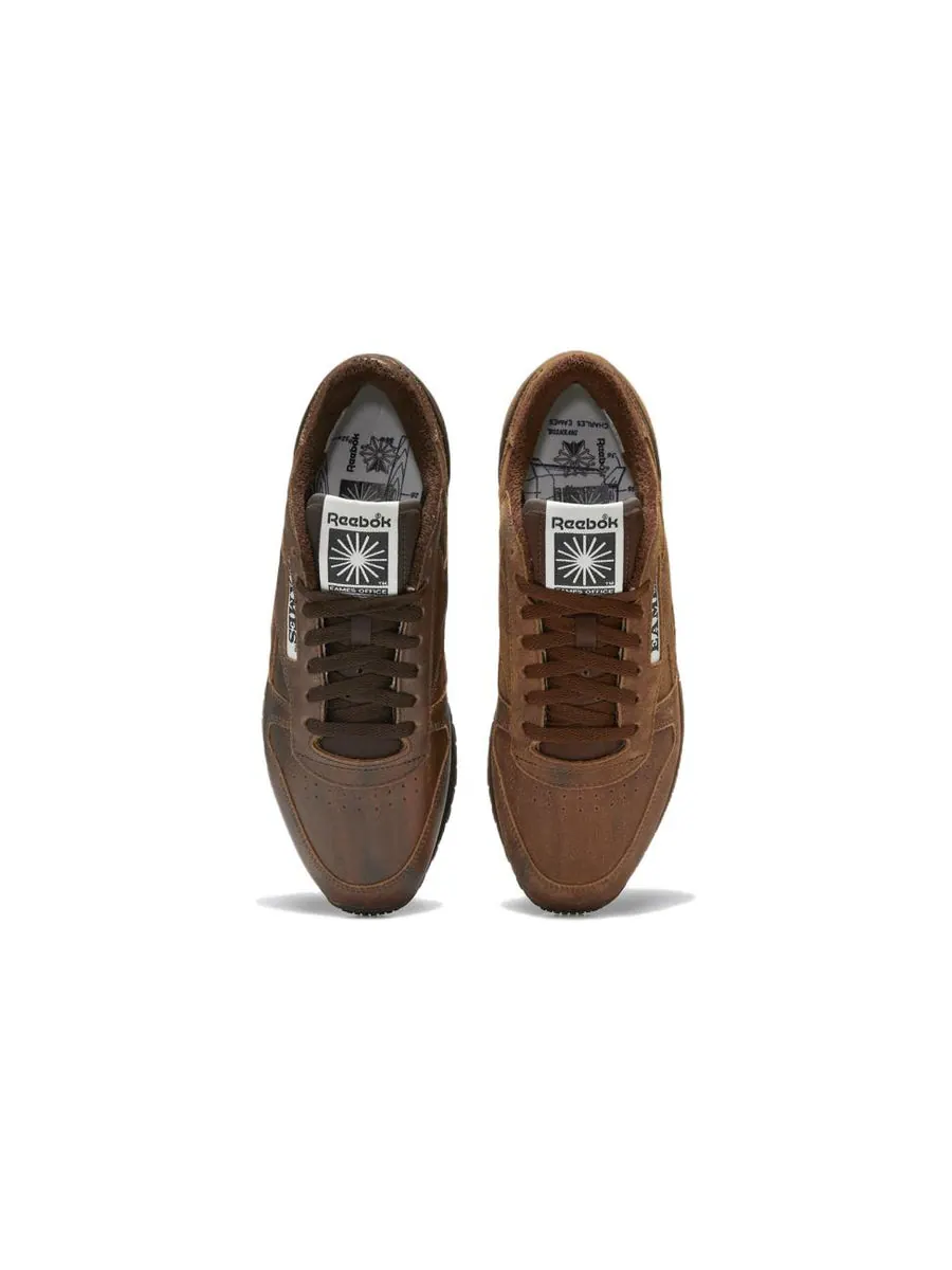 Беговые кроссовки Reebok Eames Office x Classic Leather 'Rosewood' — изображение 7 из 8, коричневый