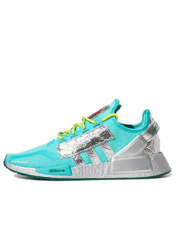Кроссовки south park x nmd_r1 v2 'professor chaos' Adidas — изображение 1 из 4, синий/серебристый