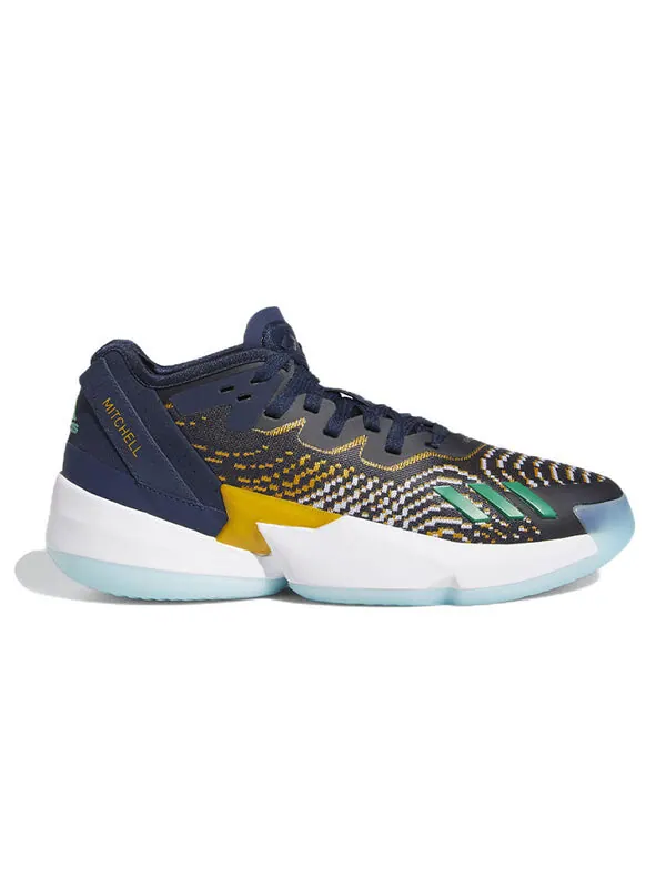 Кроссовки d.o.n. issue #4 'utah jazz' Adidas — изображение 2 из 4, синий