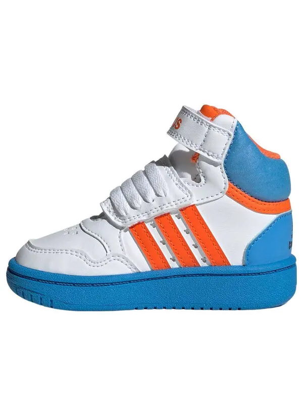 Кроссовки x mickey mid hoops shoes Adidas — изображение 1 из 4, белый/оранжевый/синий