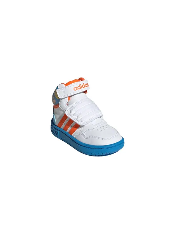 Кроссовки x mickey mid hoops shoes Adidas — изображение 2 из 4, белый/оранжевый/синий