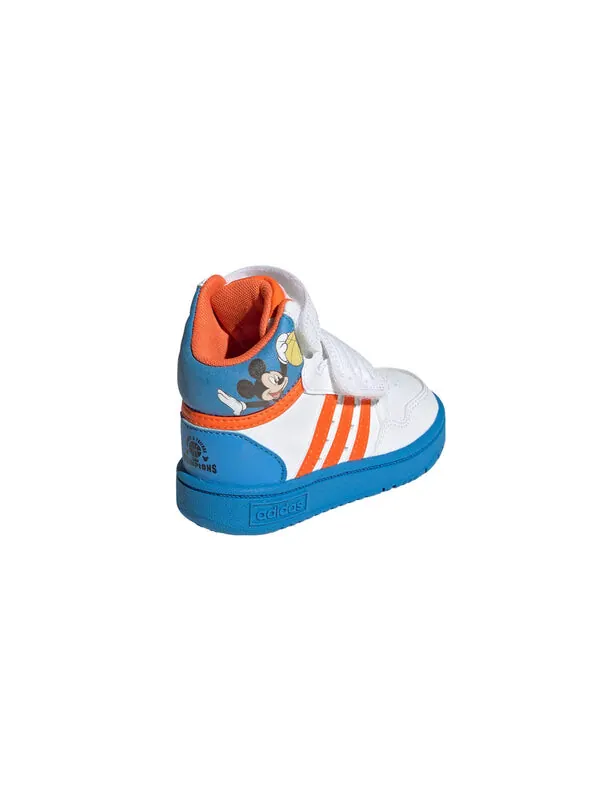 Кроссовки x mickey mid hoops shoes Adidas — изображение 4 из 4, белый/оранжевый/синий