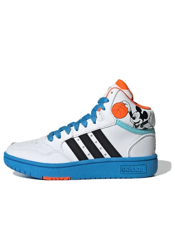 Кроссовки disney x hoops 3.0 mid Adidas — изображение 1 из 4, белый/черный/синий