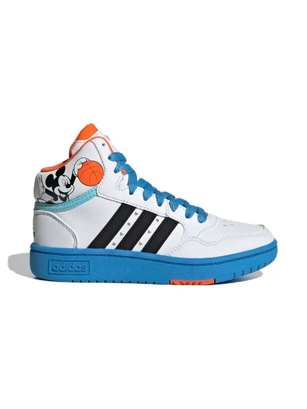 Кроссовки disney x hoops 3.0 mid Adidas — изображение 2 из 4, белый/черный/синий