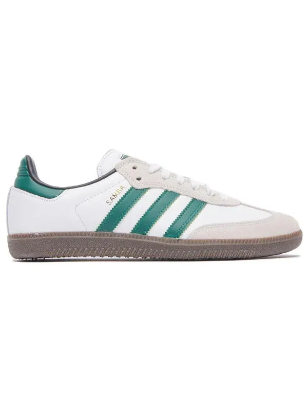 Кроссовки samba adv Adidas — изображение 2 из 4, белый/зеленый