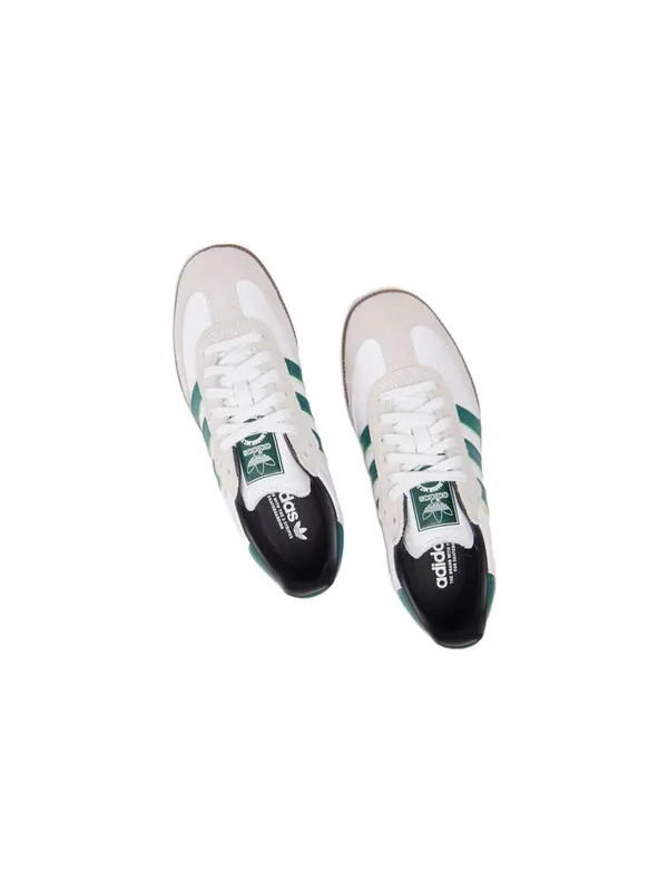 Кроссовки samba adv Adidas — изображение 4 из 4, белый/зеленый