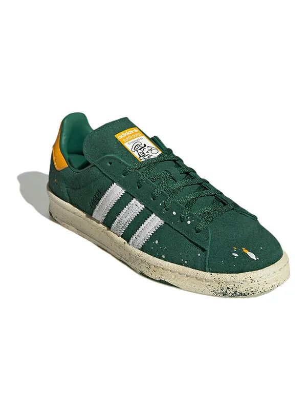 Кроссовки x кампус повара 80 Adidas — изображение 3 из 4, зеленый/белый/желтый