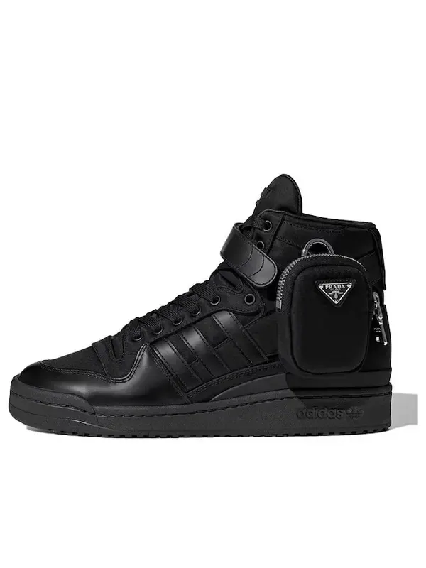 Кроссовки prada x forum высокие Adidas — изображение 1 из 1, черный