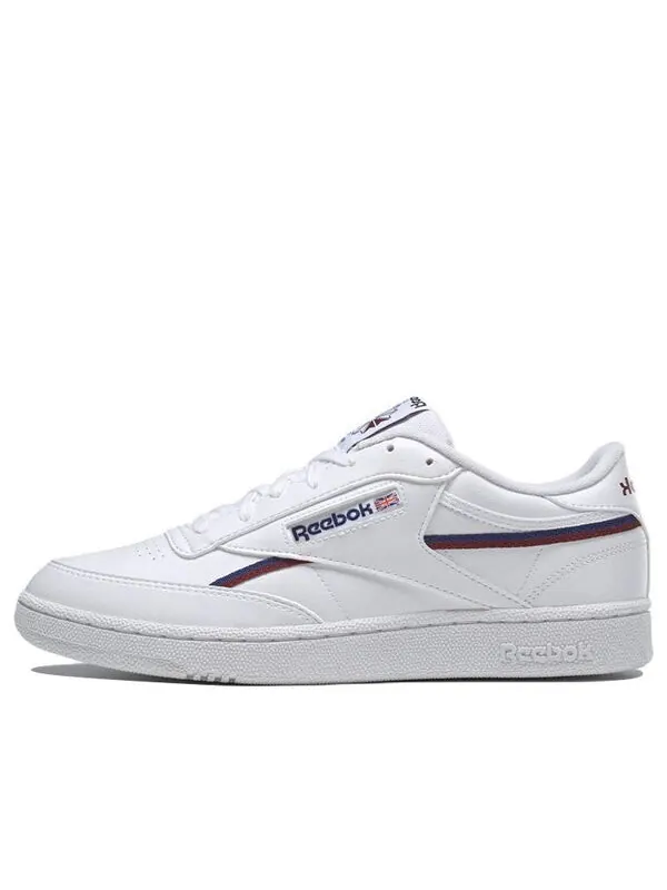 Кроссовки club c 85 vegan 'white classic burgundy' Reebok — изображение 1 из 4