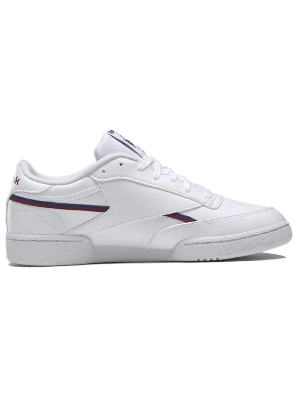 Кроссовки club c 85 vegan 'white classic burgundy' Reebok — изображение 2 из 4