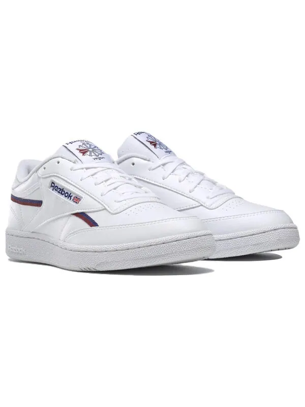 Кроссовки club c 85 vegan 'white classic burgundy' Reebok — изображение 3 из 4