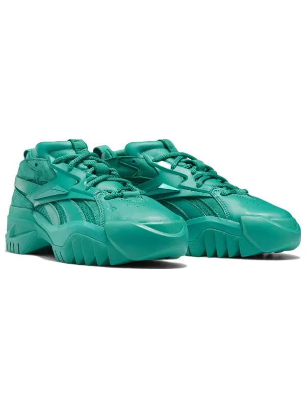 Кроссовки club c v2 x cardi b 'emerald' Reebok — изображение 3 из 4, серебристый