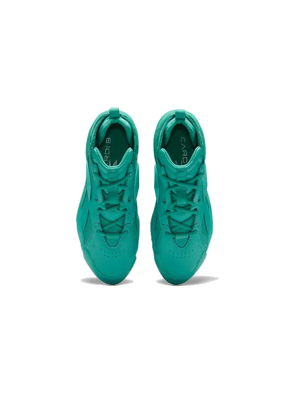 Кроссовки club c v2 x cardi b 'emerald' Reebok — изображение 4 из 4, серебристый