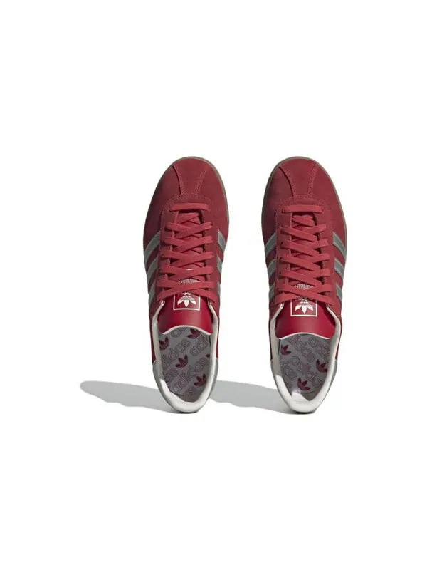 Кроссовки мюнхен Adidas, алый — изображение 4 из 4, серебристый