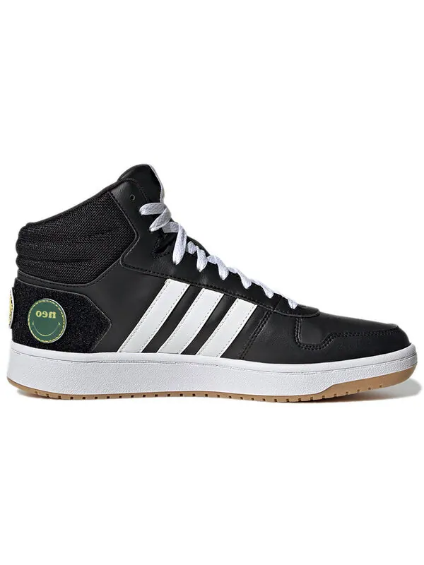 Кроссовки adidas neo Hoops 2.0 Mid 'Black White' — изображение 2 из 4, черный/белый