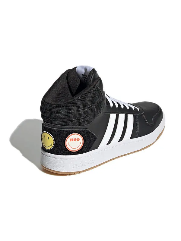 Кроссовки adidas neo Hoops 2.0 Mid 'Black White' — изображение 4 из 4, черный/белый
