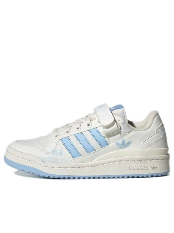 Кроссовки оригиналы форум низкий Adidas — изображение 1 из 4, белый/синий
