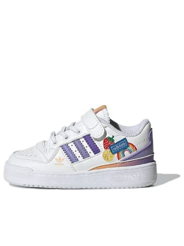 Кроссовки форум низкий Adidas — изображение 1 из 4, белый/светлый фиолетовый