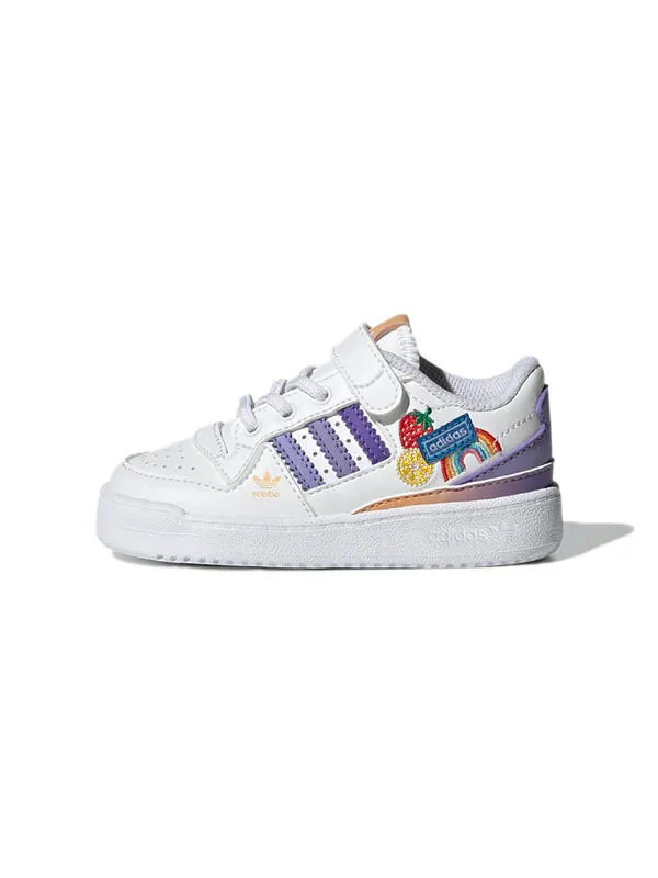 Кроссовки форум низкий Adidas — изображение 2 из 4, белый/светлый фиолетовый